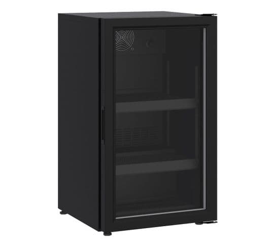 Mini-armoire Réfrigérée Positive Noire Porte Vitrée 136 L -