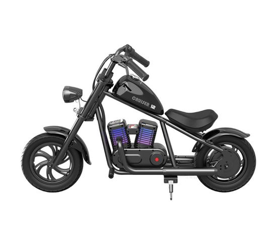 Cruiser 12 Plus Moto Électrique Pour Enfants/lumières Ambiantes/haut-parleur Bluetooth - Noir