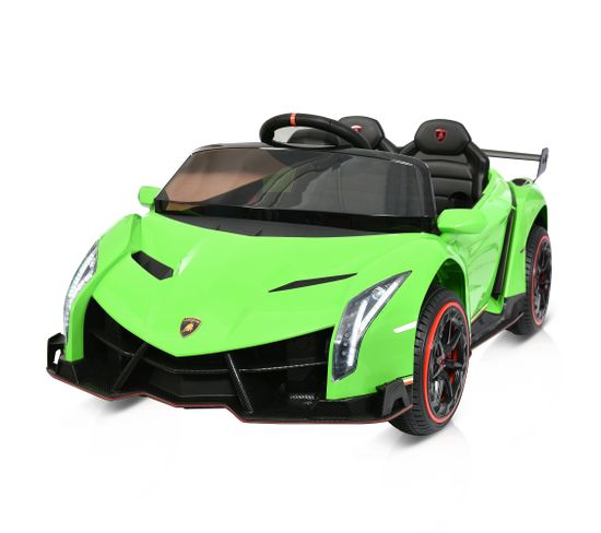 Voiture Électrique Enfant Lamborghini Vert Avec LED