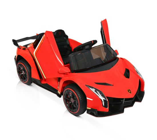 Voiture Électrique Enfant Lamborghini Rouge Avec LED