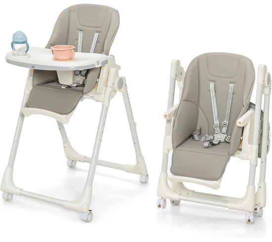 Chaise Haute Pliante Bébé Avec Hauteur Réglable/chaise D’alimentation Pour Nourrissons Avec Plateau