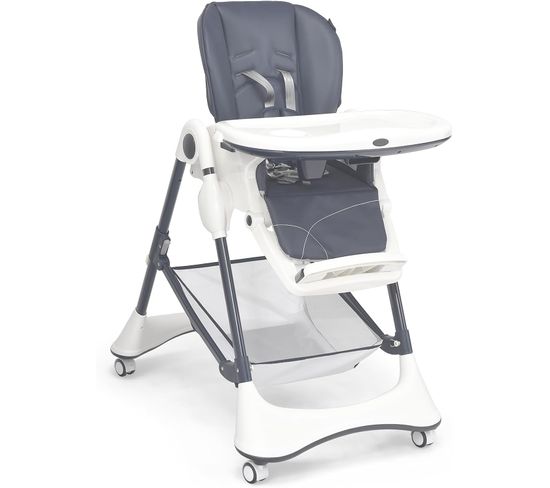Chaise Haute Bébé 4-en-1 Portable, Chaise Inclinable Pour Tout-petits