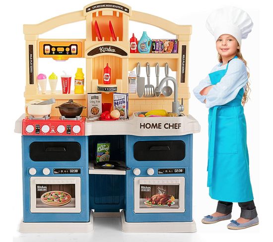 69 PCs Cuisine Enfants Avec Effets De Vapeur,jeux De Cuisine Enfants Avec Lumières Et Sons Réalistes