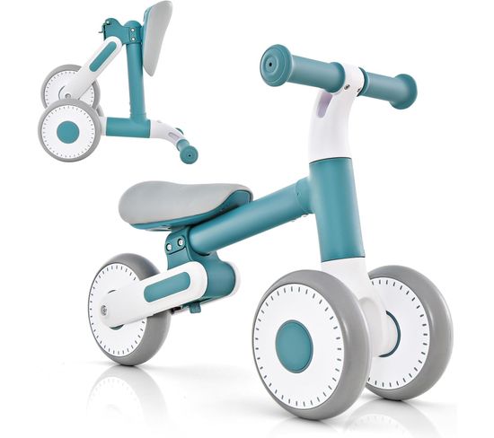 Vélo D'équilibre Pliable Pour Bébé 1-3 Ans Avec Hauteur Réglable(24-27cm), Draisienne Enfants