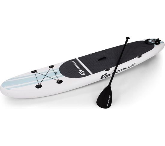 Stand Up Paddle Board Gonflable, Avec Accessoires Complet(avec Anneau Et Siege, 320*76*15 Cm Blanc)