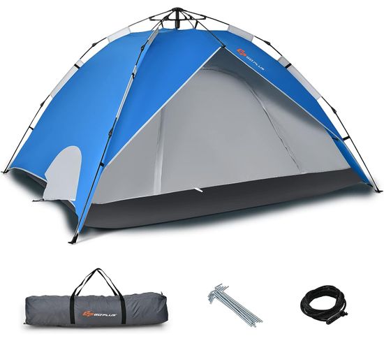 Tente De Camping 4 Homme Personnes, Tente Instantanée D'installation En 2 Secondes