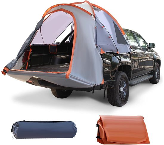 Tente De Lit Pour Camionnette Portable 265 Cm X 178 Cm 2 Personnes Double Epaisseur