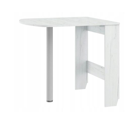Table À Manger Semi-ovale Pliante Blanc Artisan 81x80 cm Modèle:homni 6 Table Pliable Papillon