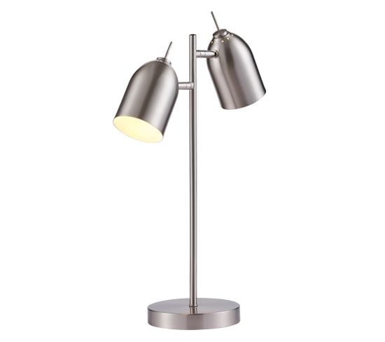 Lampe De Chevet Bureau à LED Chic Éclairage Moderne Chrome