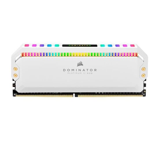 Mémoire PC Ddr4 Dominator Platinum Rgb 16gb 2x8gb 3200 Mhz C16 White - Cmt16gx4m2c3200c16w