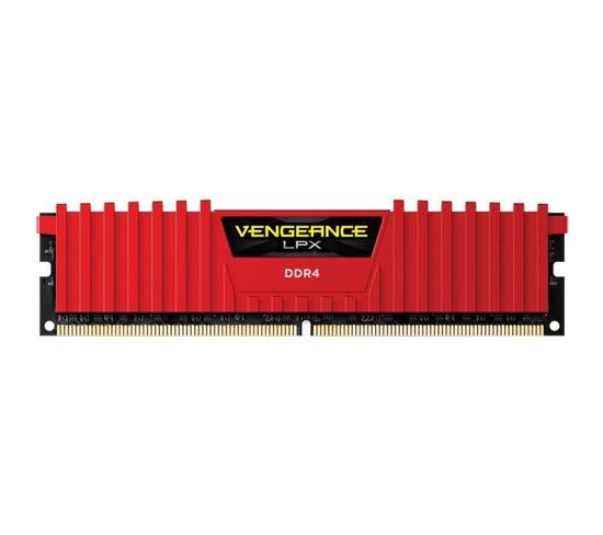 Mémoire PC Lpx8gb - Vengeance Ddr4dram (1x 8gb) - 2400mhz- PC4/19200 - Rouge (cmk8gx4m1a2400c16r)