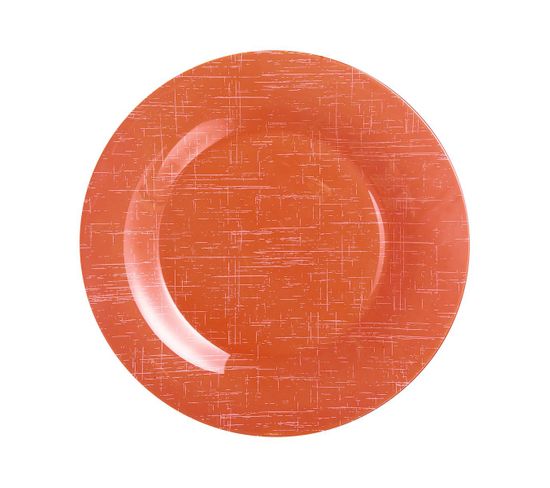 Assiette Plate Orange 25 Cm