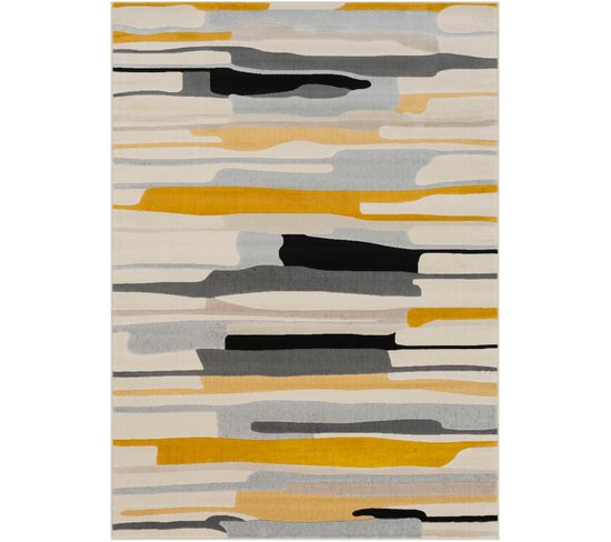 Tapis Scandinave Moderne Multicolore/gris 160x220