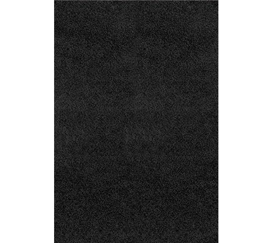 Tapis Shaggy Moderne Noir 160x220