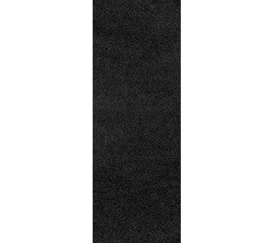 Tapis De Couloir Shaggy Moderne Noir 80x220