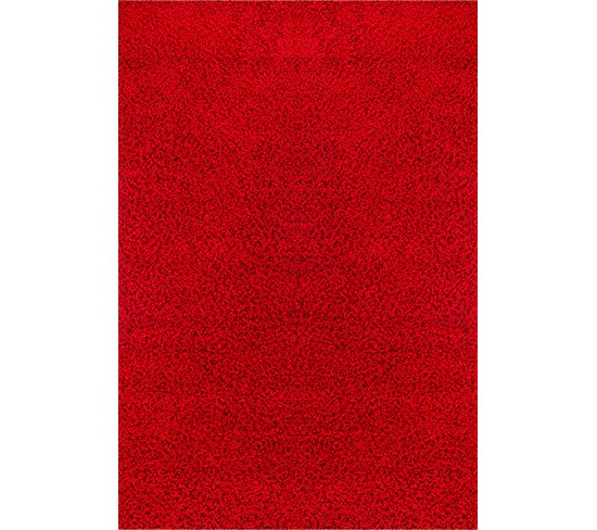 Tapis Shaggy Moderne Rouge 200x290