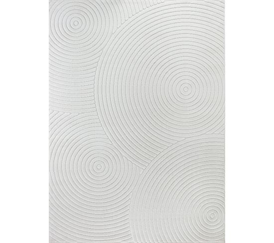 Tapis D'intérieur/d'extérieur Scandinave Moderne Blanc 120x170