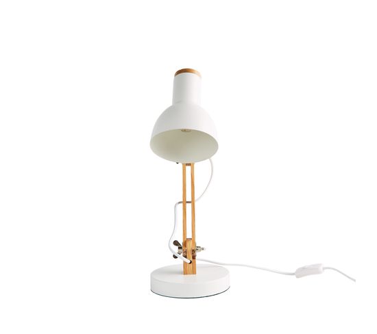 Lampe de bureau PIXIE Blanc/bois