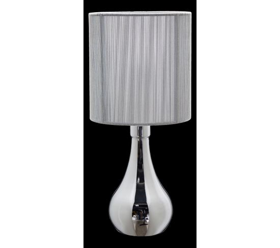 Lampe H39cm CARLITA Argenté