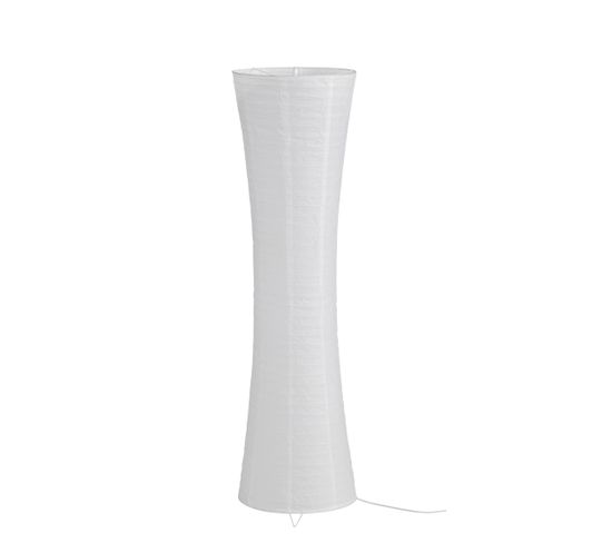 Lampe de sol papier H. 130 cm NIKKO Blanc
