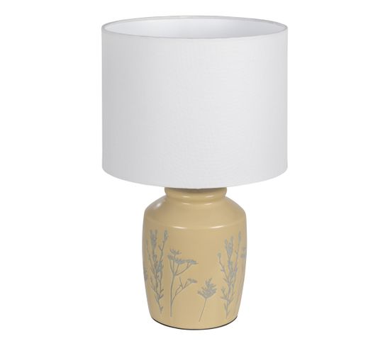 Lampe céramique H. 38 cm THEMIS Crème