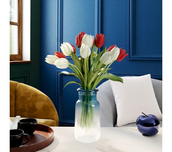 Vase H22 cm LILO Bleu