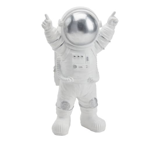 Statue astronaute H. 24 cm ULLAN Gris