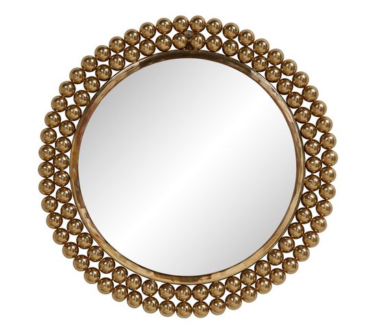 Miroir rond Ø 45 cm BOLAS doré