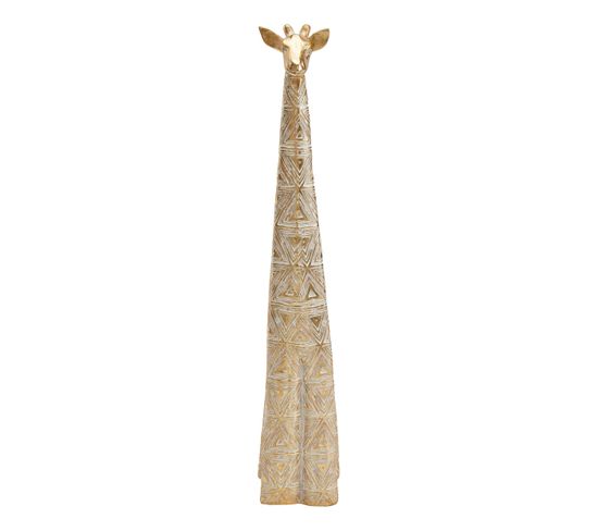 Statue girafe H. 41,5 cm VICTORIA Doré