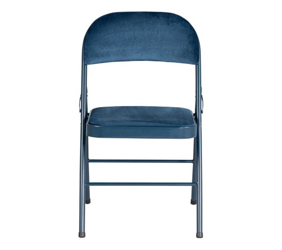 Chaise pliante H.78 cm SOREN Bleu