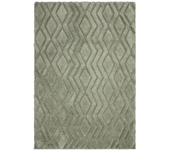 Tapis De Salon Jackson En Polyester - Vert - 120x170 Cm