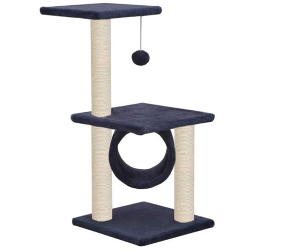 Arbre A Chat Griffoir Grattoir Niche Jouet Animaux Peluche En Sisal 65 Cm Bleu Fonce Chat But Arbre A Chat Griffoir Grattoir Niche Jouet Animaux Peluche En Sisal 65 Cm Bleu Fonce Chat But