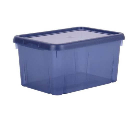 Boîte De Rangement Funny Box 4 L - Bleu Profond Acidulé - 25,5 X 18 X 12,7 Cm