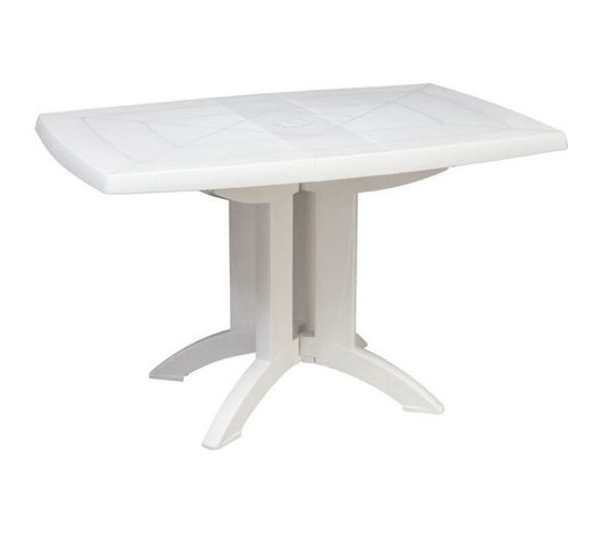 Table De Jardin En Résine Vega 118x77 - Blanc