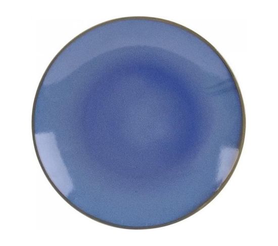 Assiette Plate 27.5 Cm Bleu (lot De 6) Neure Bleu