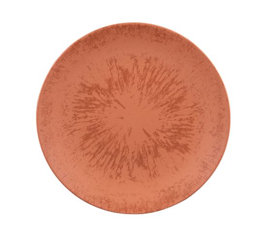 Assiette Plate Onyx 27 Cm Terracotta (lot De 6)