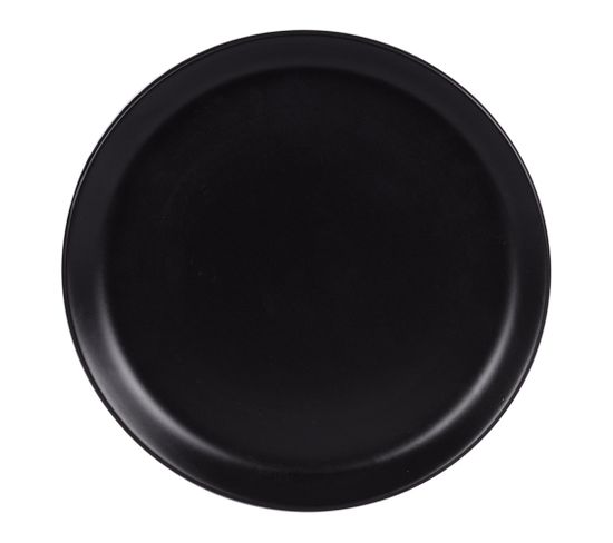 Assiettes Plates Itit Noir 25 Cm (lot De 6)