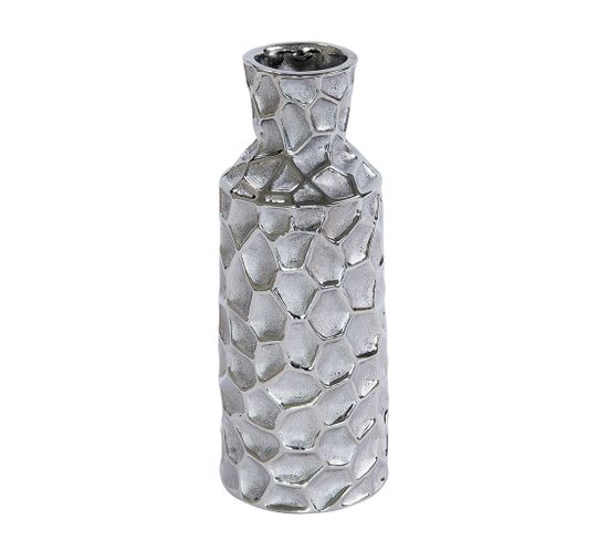 Vase Martel Bouteille Silver 30 Cm