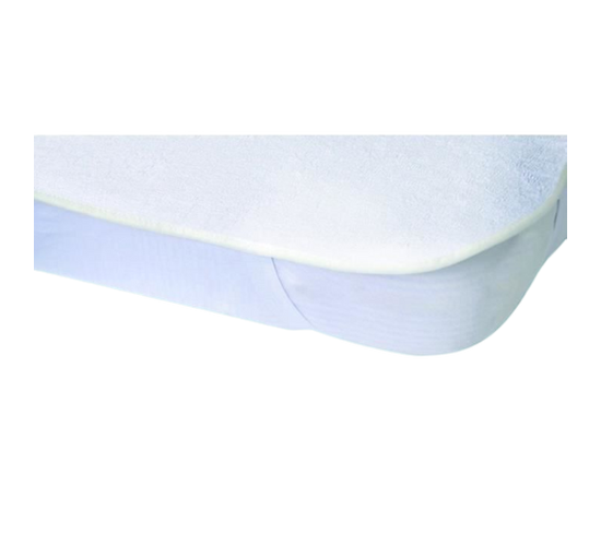 Protège-matelas Alèse Imperméable Elasretane Éponge Bouclette 100% Coton - 140 X 190 Cm - Blanc