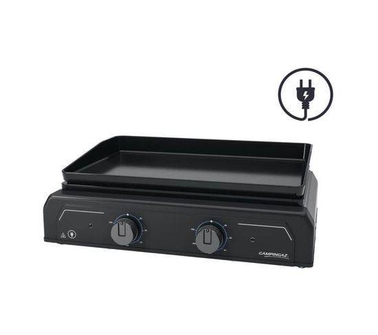 Plancha Electrique A Poser   Electric 2 Xd  3500w  Fonte Emaillee  2 Temoins De Chauffe LED