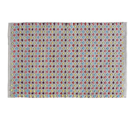 Folk Colors - Tapis De Bain En Coton Fantaisie Multicouleur Multicouleur 50x80cm