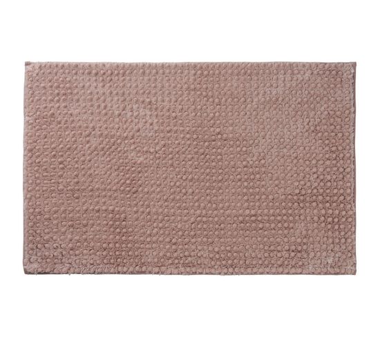 Softy - Tapis De Bain En Polyester Uni Rose 50x80cm