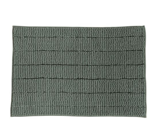 Stripy - Tapis De Bain En Polyester Uni Sauge 50x70cm