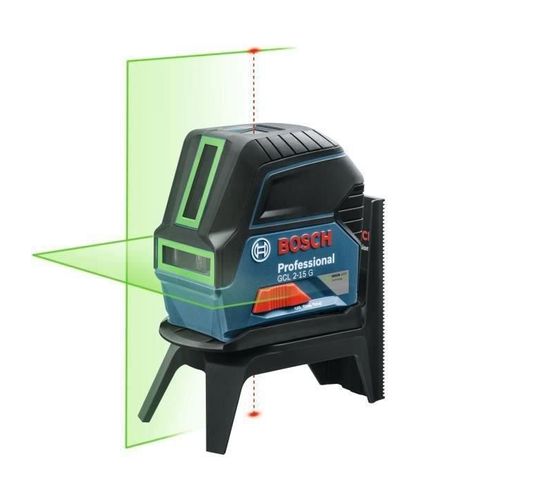 Laser Points Et Lignes Gcl 2-15 G Professional + 3 Piles 1,5v + Coffret - Bosch - 0601066j00