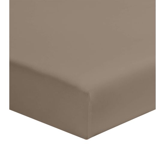 Drap Housse Bio Bonnet 30 Made In France Taupe 110x190