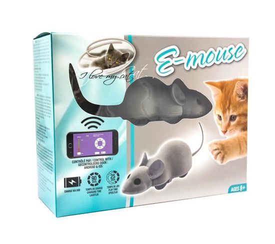 Souris Connectée E Mouse - I Love My Cat - Pour Chat