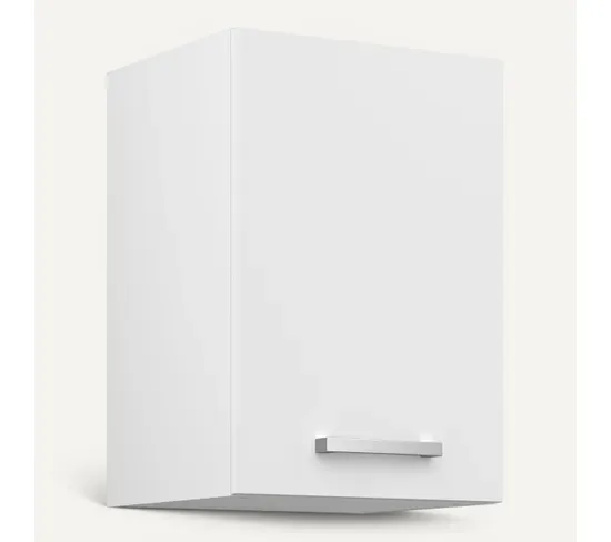 Ensemble Cuisine UNO - Blanc mat - L.180 cm vue 3/4