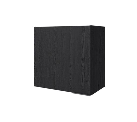 Ensemble Cuisine ANNA - Noir - Colonne L.240 cm vue de profil