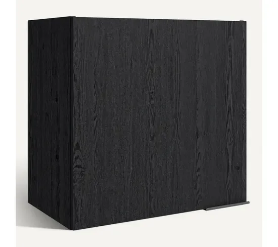 Ensemble Cuisine ANNA - Noir - Colonne L.240 cm vue 3/4
