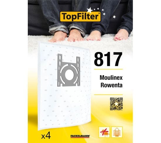 Lot De 4 Sacs Aspirateur Rowenta Et Moulinex Premium